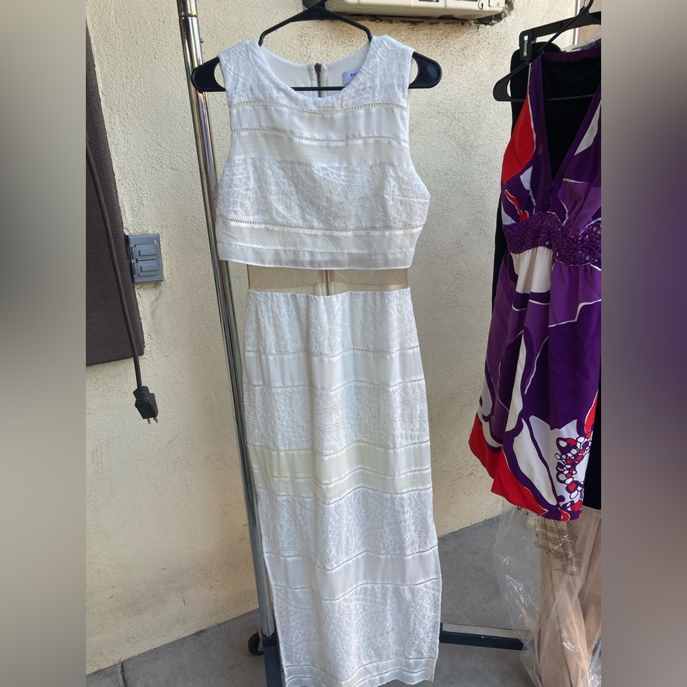 White long dress